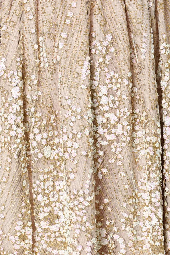Roaming Free Dress Champagne
