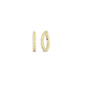 Roberto Coin Designer Gold Oro Classic Hoop Earrings