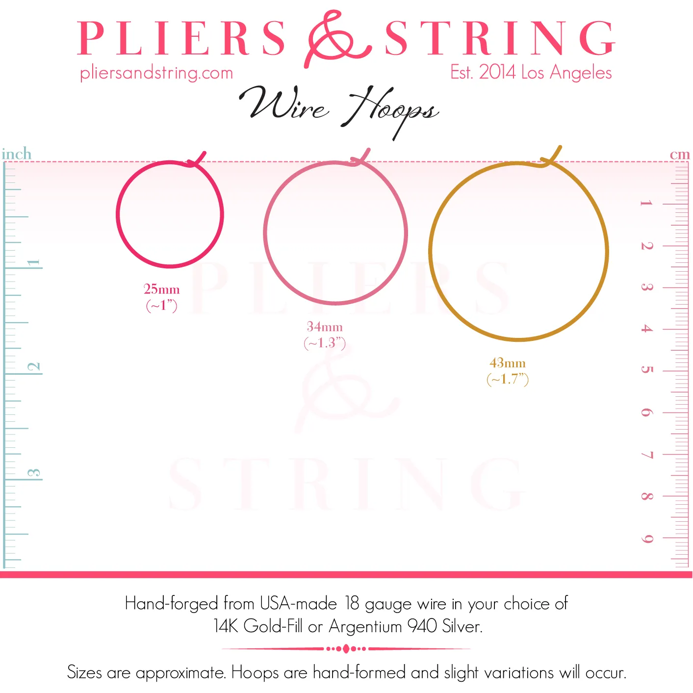 Round CRINKLE Hoops