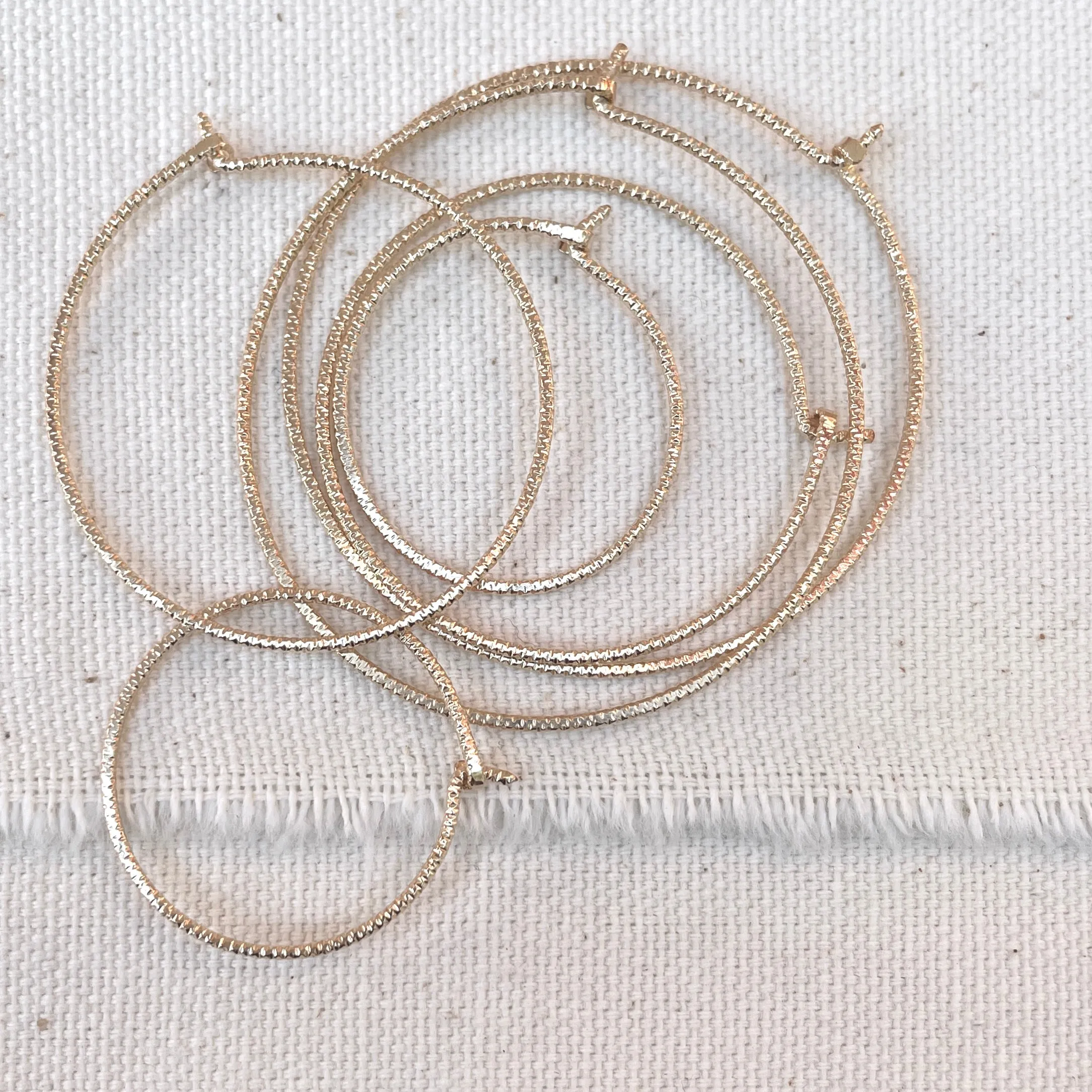Round CRINKLE Hoops