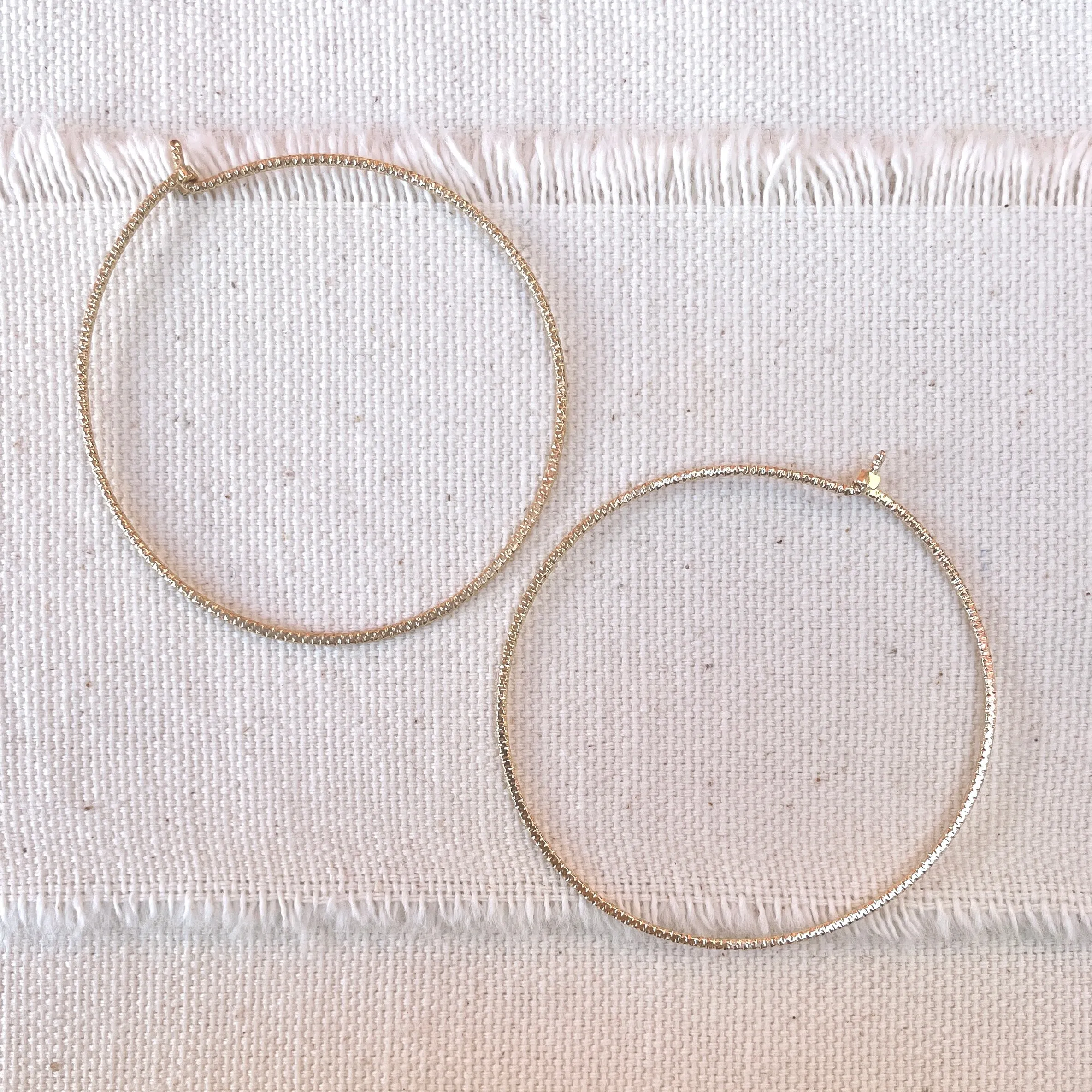 Round CRINKLE Hoops