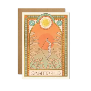 Sagittarius Zodiac Card