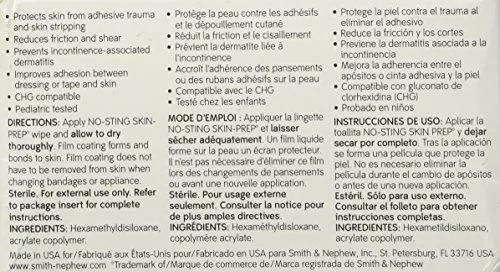 Secura No-Sting Skin Prep Barrier Film Wipes x 50