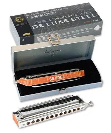 Seydel DE LUXE STEEL Chromatic Harmonica Solo Tuning
