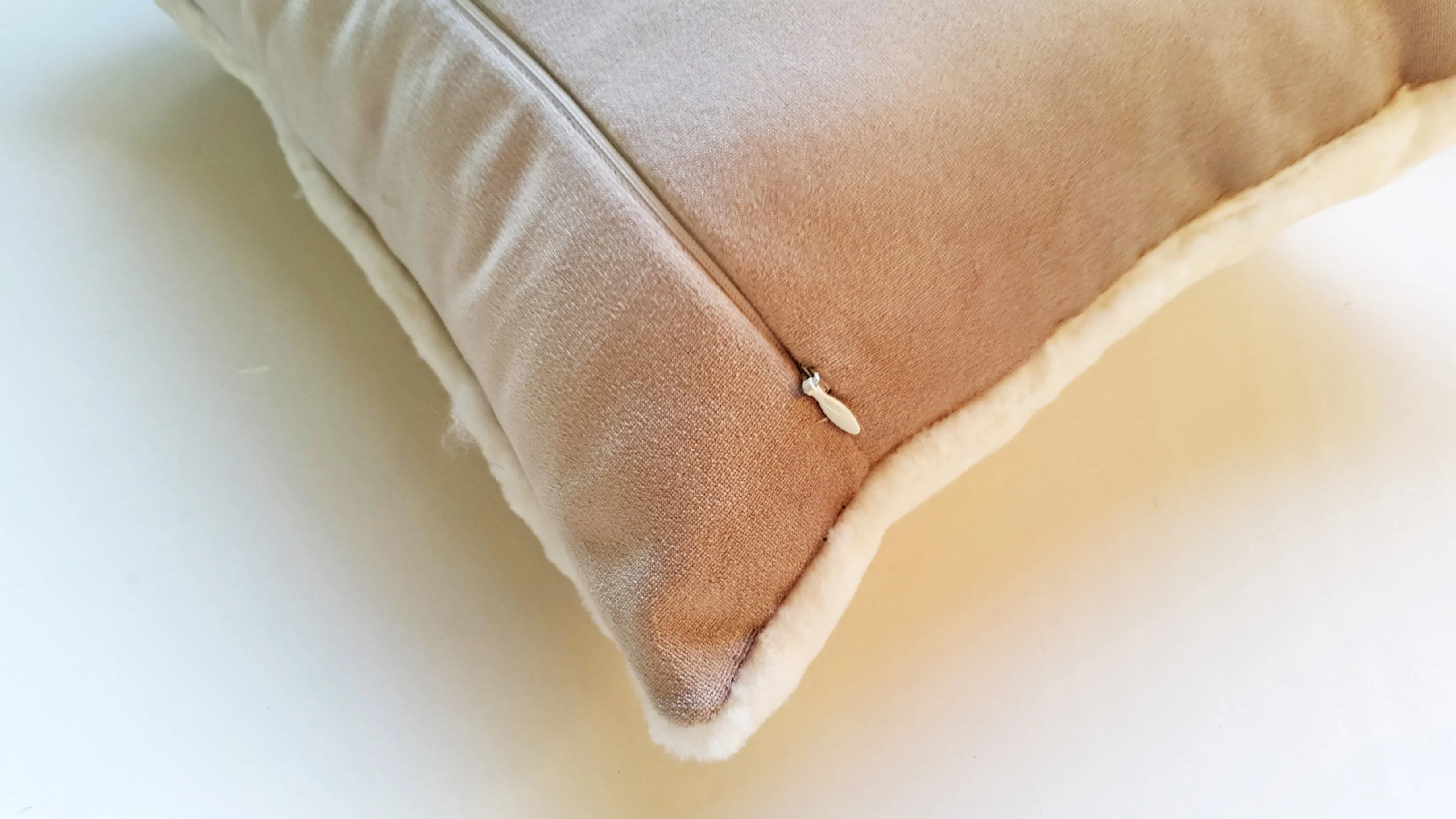 Shearling Ivory Square Pillow