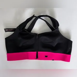 SHEFIT 1 LUXE 110003 HIGH IMPACT FLES ULTIMATE sports bra PINK BLACK NWT