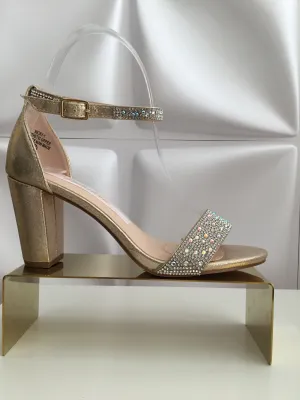 Shimmer Champagne Heel