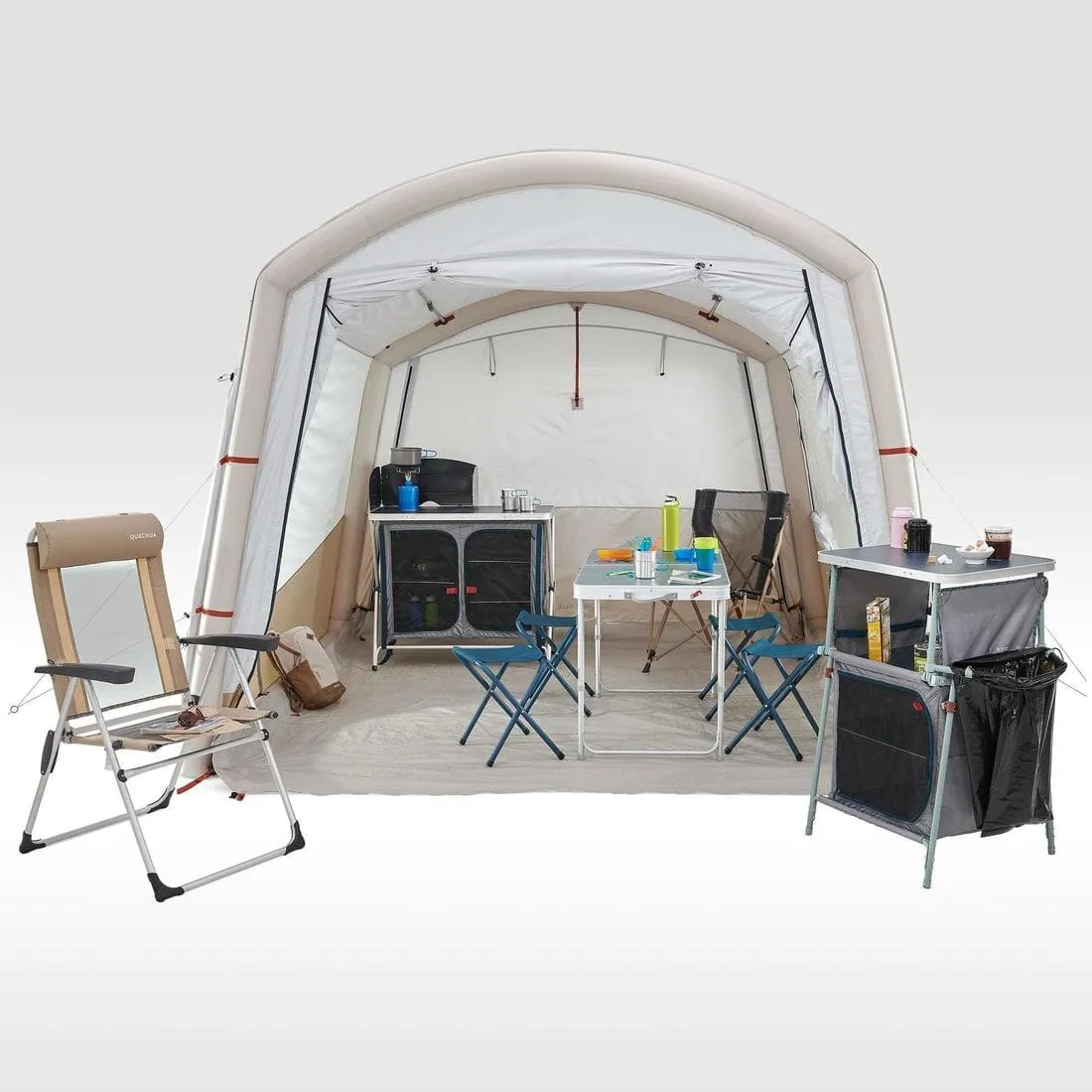 Séjour gonflable de camping - Air Seconds Base Connect Fresh - 6 Personnes