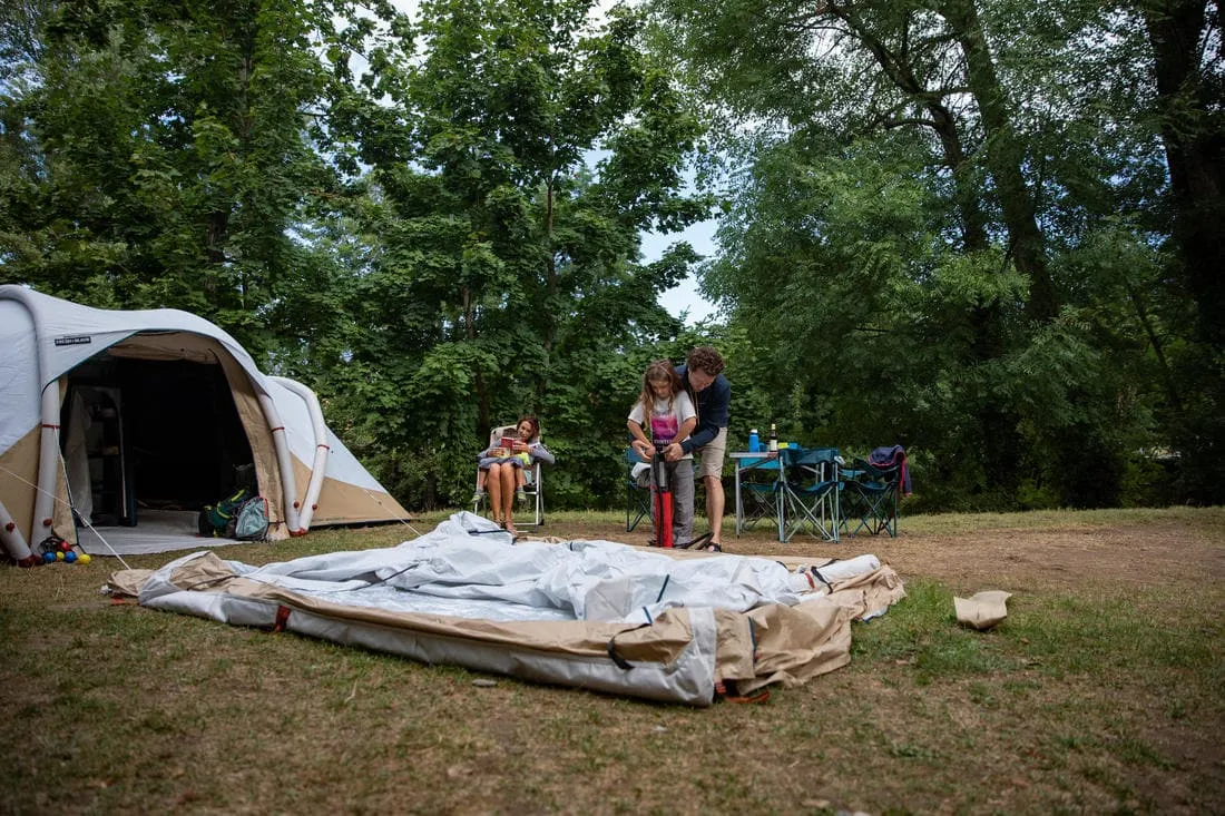 Séjour gonflable de camping - Air Seconds Base Connect Fresh - 6 Personnes