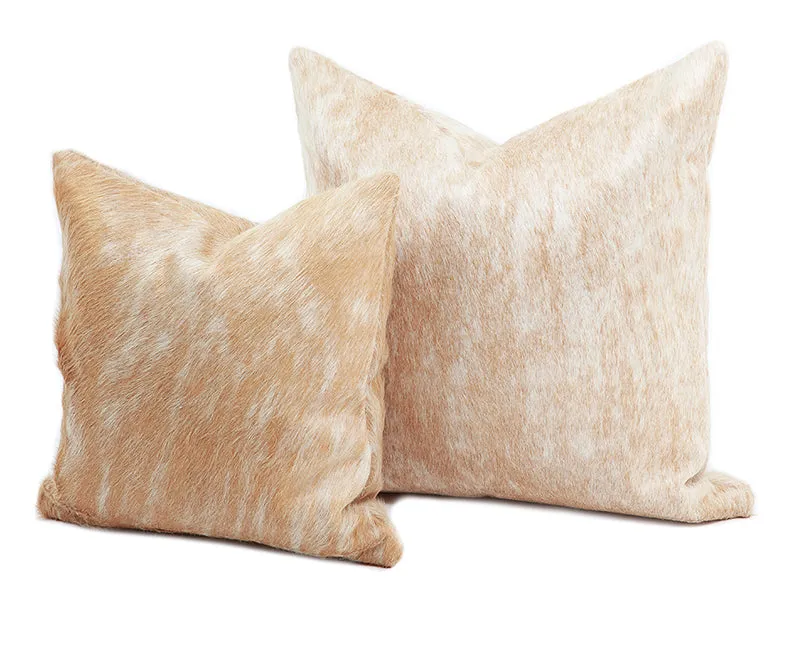 Soft Maple Cowhide Pillow