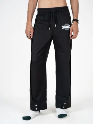 Sort Grey World Black Streetwear Track Pants
