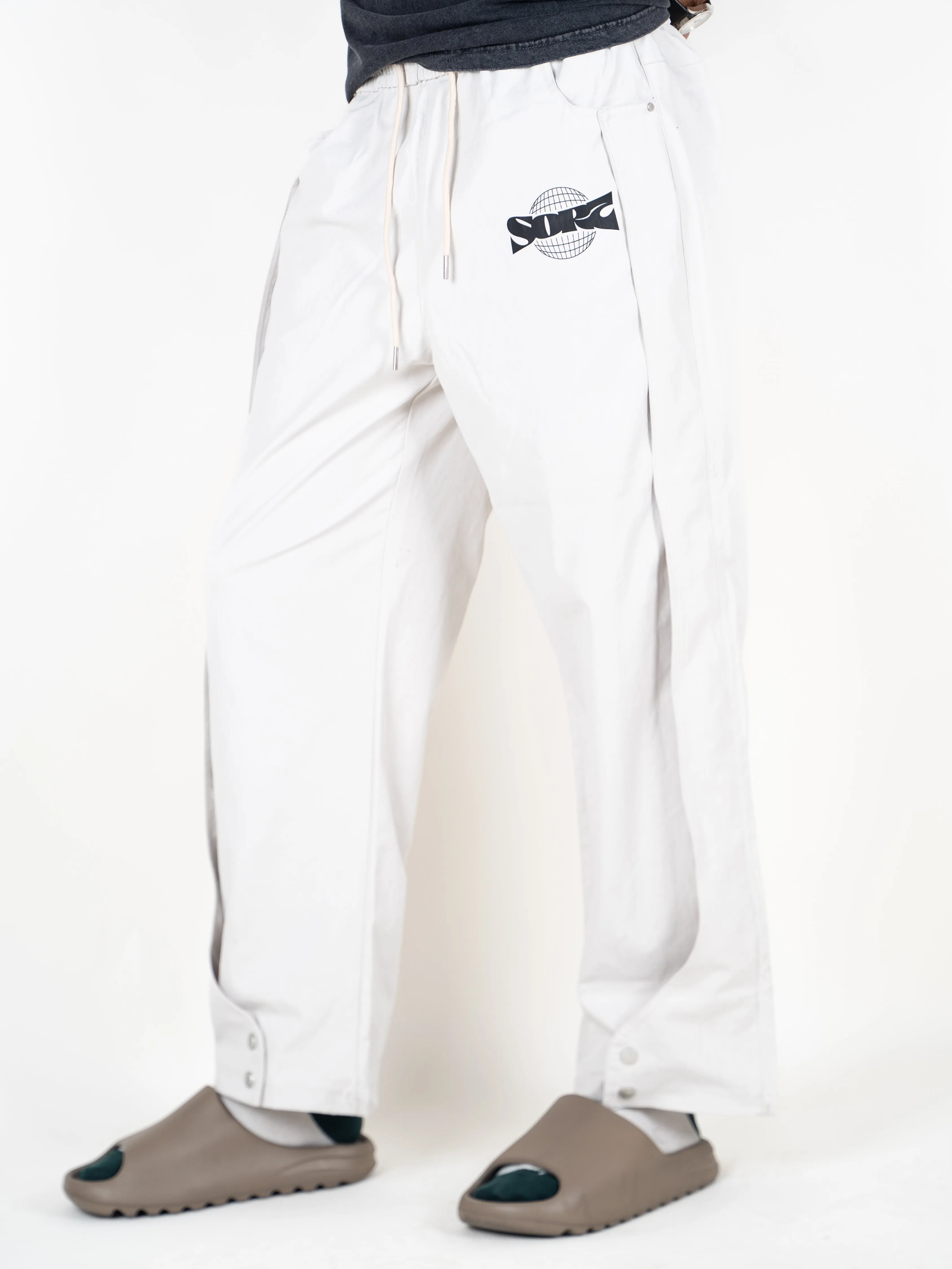 Sort world Off white Streetwear Track Pants