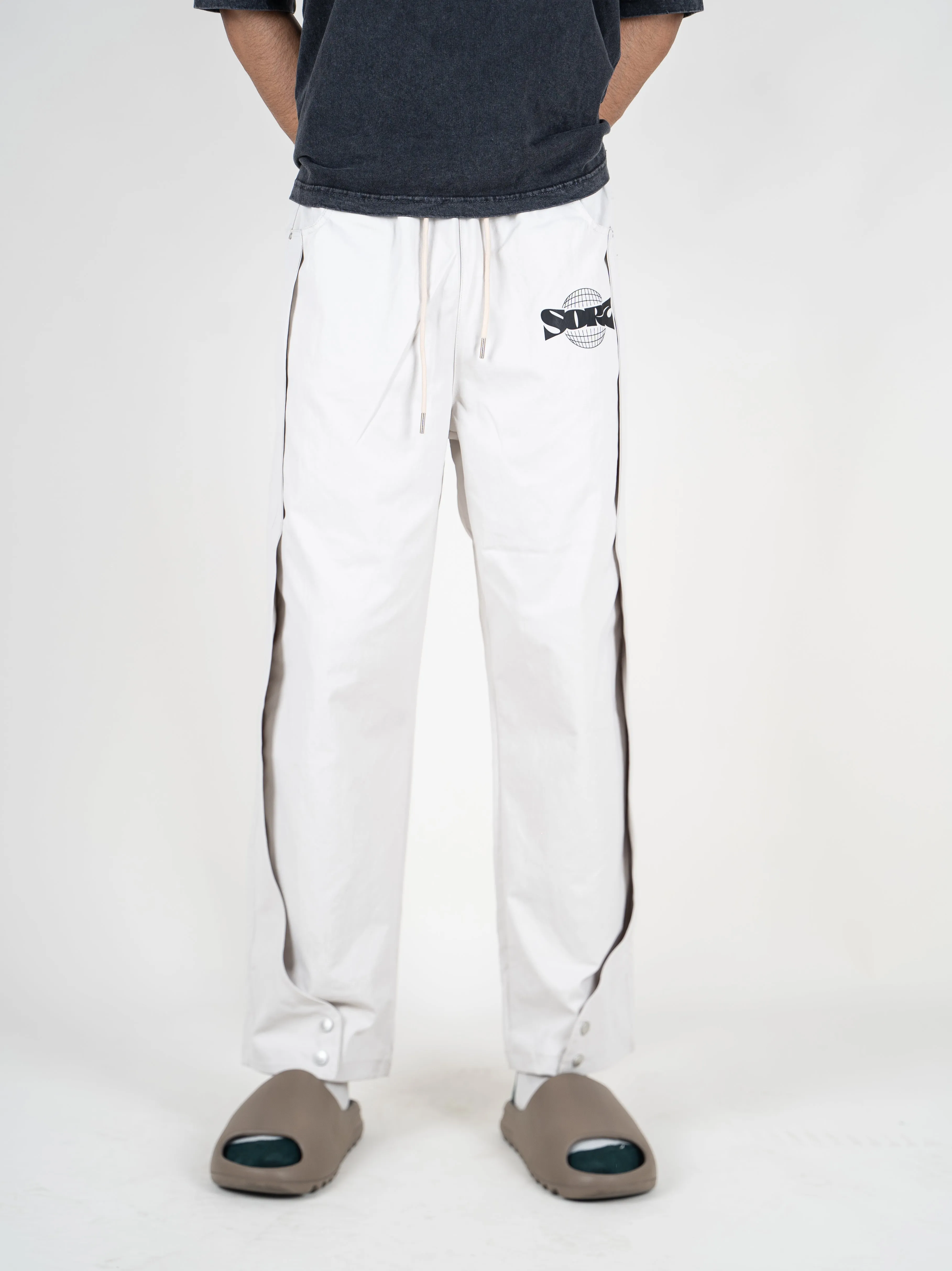 Sort world Off white Streetwear Track Pants