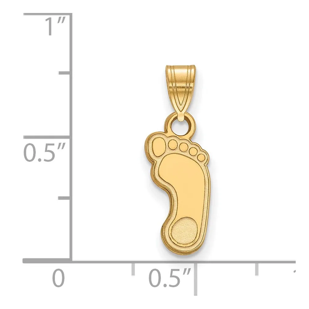 Sterling Silver Gold-plated University of North Carolina Tar Heel Small Pendant