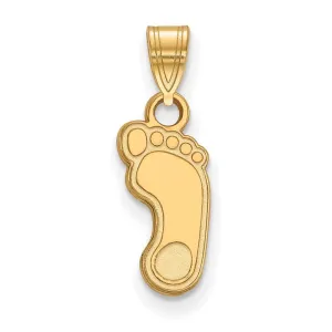 Sterling Silver Gold-plated University of North Carolina Tar Heel Small Pendant