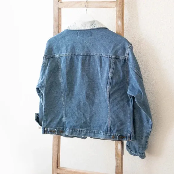 TASHA POLIZZI DESIGNER WESTERN DENIM JEAN JACKET SECRET POCKETS FLORAL SZ L