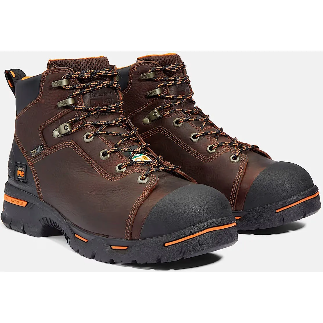 Timberland Pro Men's Endurance 6" Steel Toe Waterproof Work Boot- Brown- TB152562214