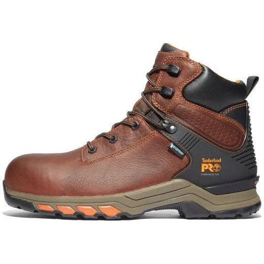 Timberland Pro Men's Hypercharge 6" Comp Toe WP Work Boot- Brown- TB1A1Q54214