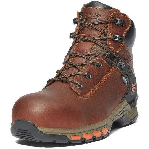 Timberland Pro Men's Hypercharge 6" Comp Toe WP Work Boot- Brown- TB1A1Q54214