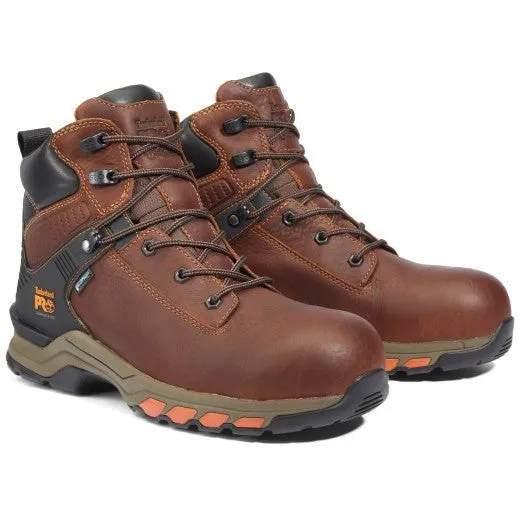 Timberland Pro Men's Hypercharge 6" Comp Toe WP Work Boot- Brown- TB1A1Q54214