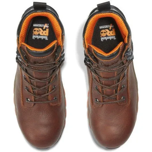 Timberland Pro Men's Hypercharge 6" Comp Toe WP Work Boot- Brown- TB1A1Q54214
