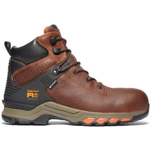 Timberland Pro Men's Hypercharge 6" Comp Toe WP Work Boot- Brown- TB1A1Q54214