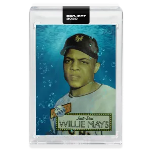Topps PROJECT 2020 Card 128 - 1952 Willie Mays by Don C - Print Run: 7195