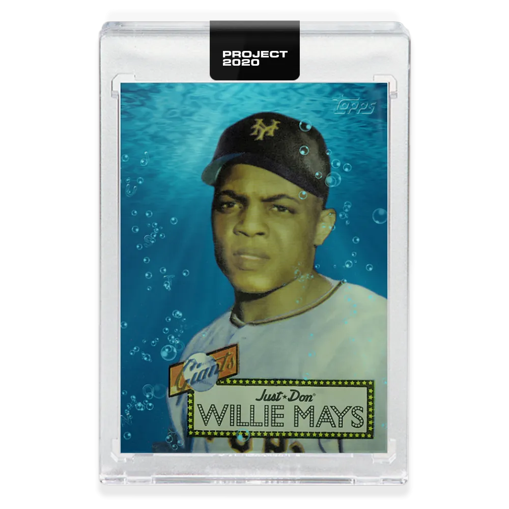 Topps PROJECT 2020 Card 128 - 1952 Willie Mays by Don C - Print Run: 7195