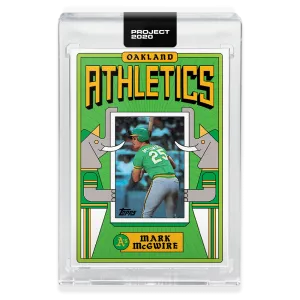 Topps PROJECT 2020 Card 382 - 1987 Mark McGwire by Grotesk - Print Run: 1762
