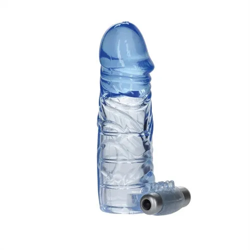 Up Extend It Up Vibrating Extension Sleeve - Blue