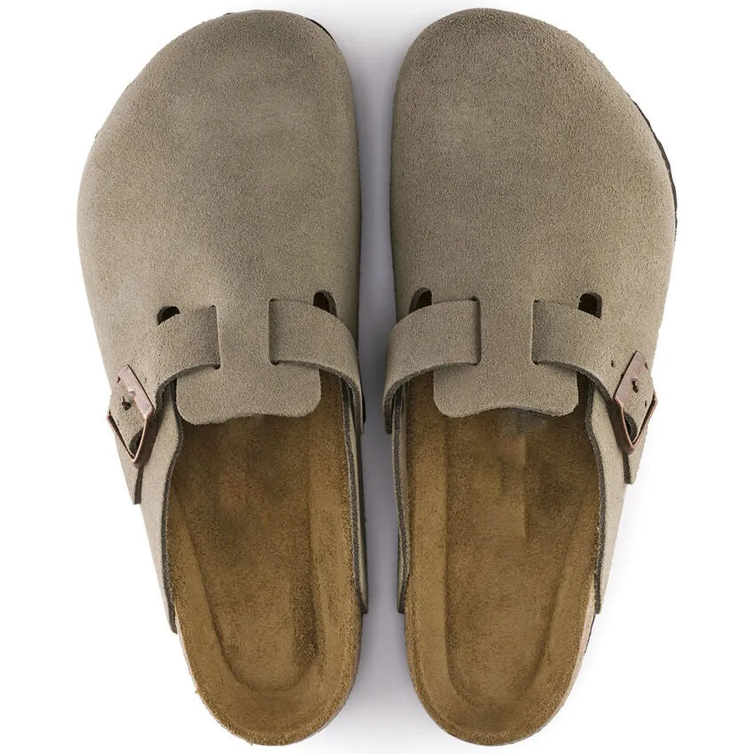 Venyamin Clogs | Suede Leather Slip-On Clogs with Soft Footbed