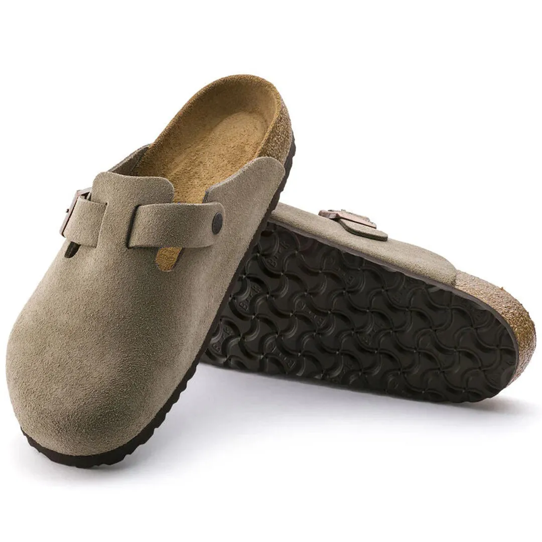 Venyamin Clogs | Suede Leather Slip-On Clogs with Soft Footbed