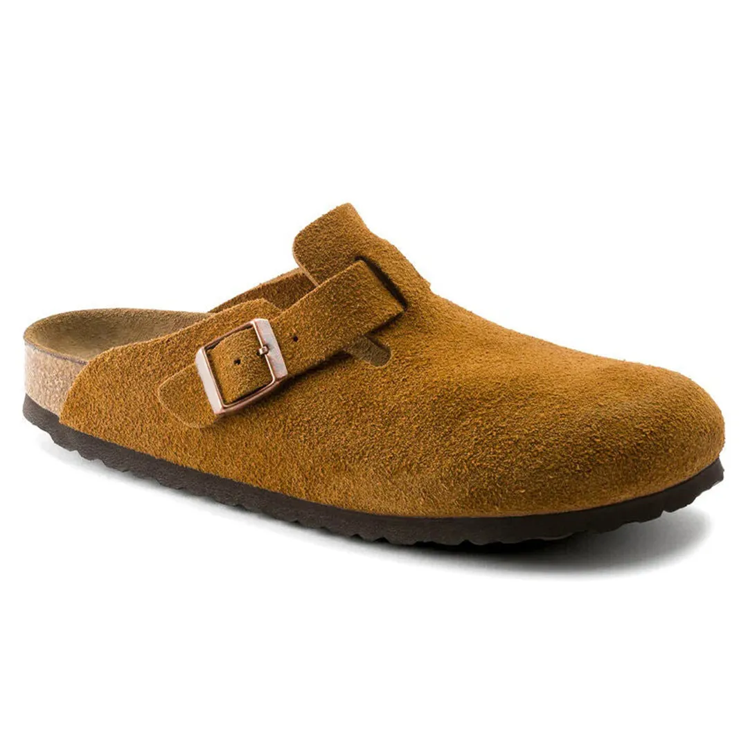 Venyamin Clogs | Suede Leather Slip-On Clogs with Soft Footbed