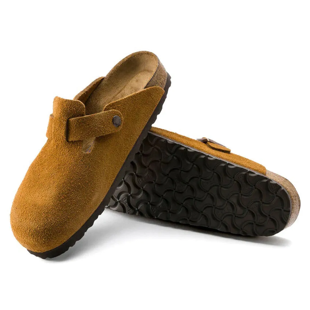 Venyamin Clogs | Suede Leather Slip-On Clogs with Soft Footbed
