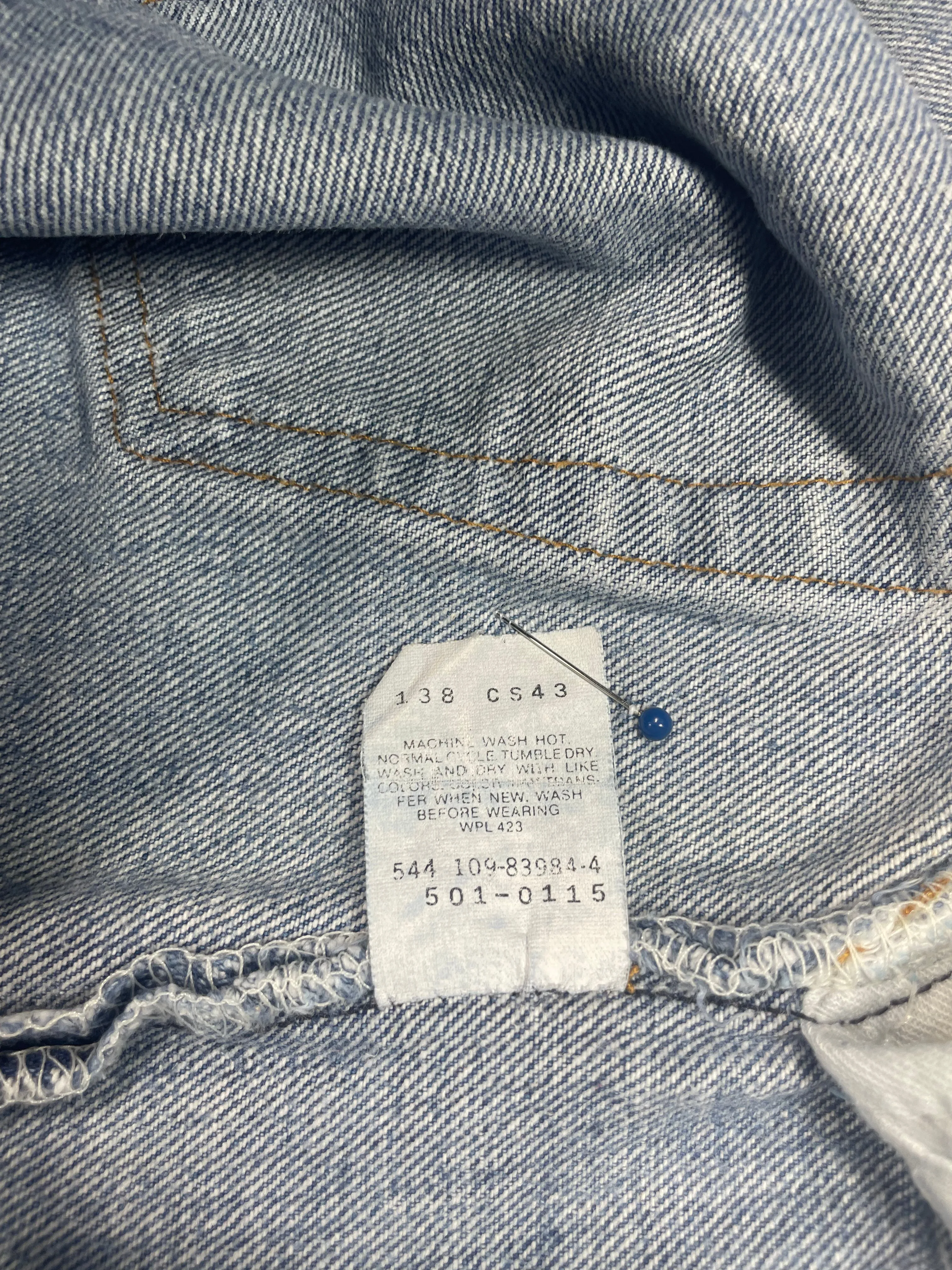 Vintage Levi 501 USA Premium Wash & Paint Denim Jeans (JYJ-0321)