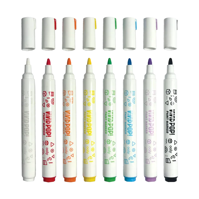 Vivid Pop! Water Based Paint Markers (Set of 8)