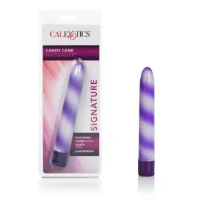 Waterproof Candy Cane Purple 7in Vibrator