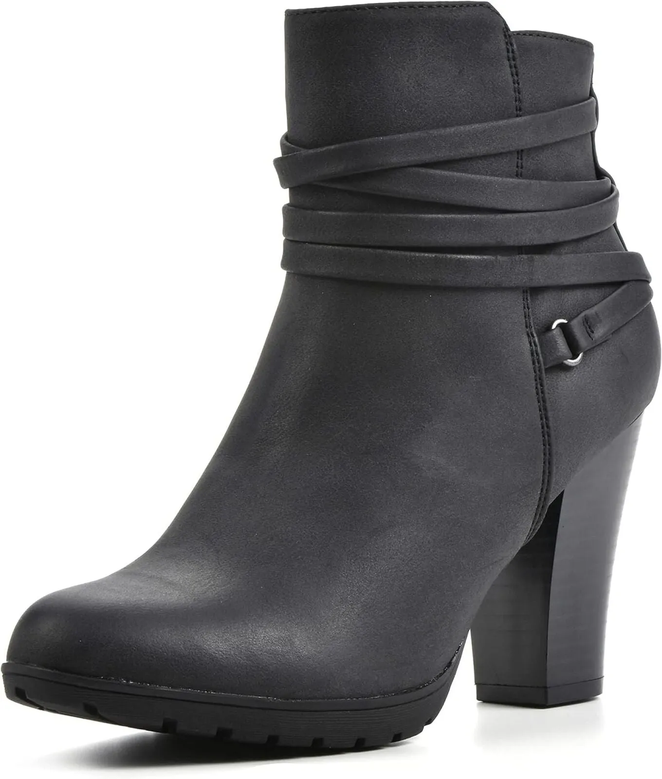 White Mountain Women's Spade Bootie Boots Black / Sueded / Smooth 10W