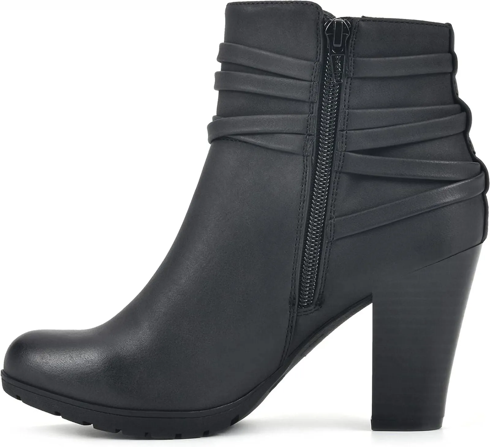 White Mountain Women's Spade Bootie Boots Black / Sueded / Smooth 10W