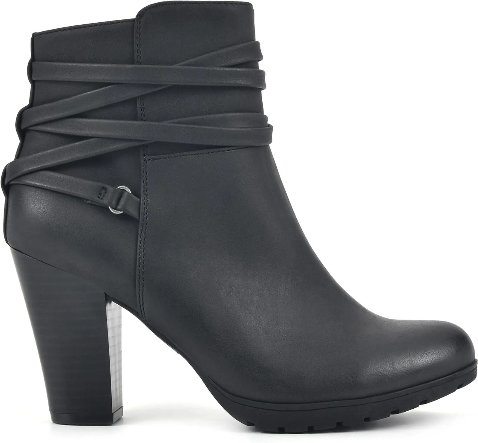 White Mountain Women's Spade Bootie Boots Black / Sueded / Smooth 10W