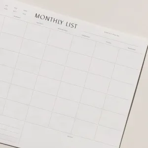 Wilde House Paper | Monthly List Planner Pad