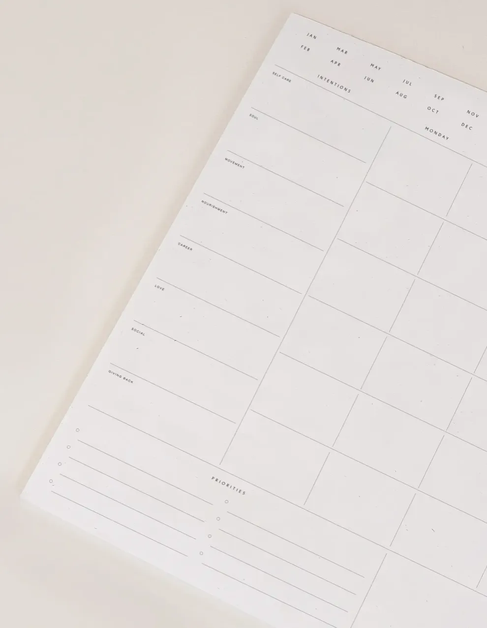 Wilde House Paper | Monthly List Planner Pad