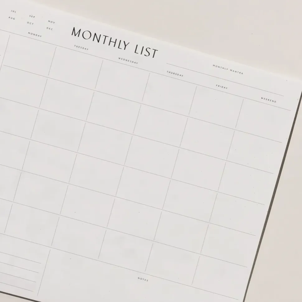 Wilde House Paper | Monthly List Planner Pad