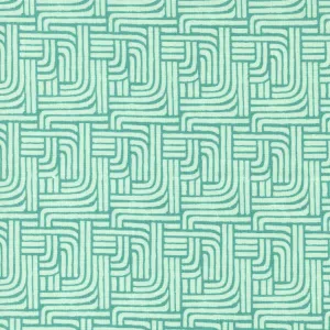Willow Stripe Falls Pond Aqua Fabric 36066 19