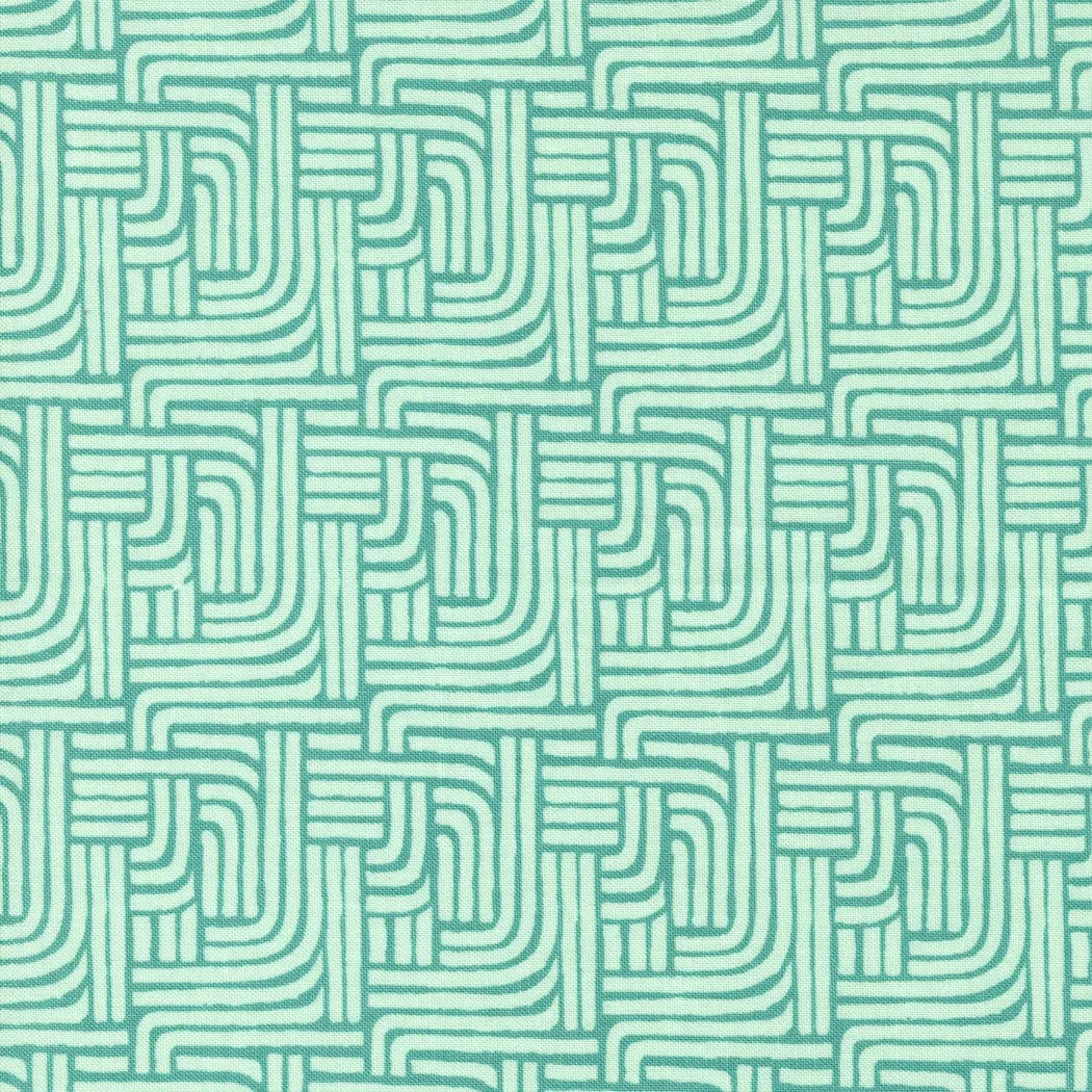 Willow Stripe Falls Pond Aqua Fabric 36066 19