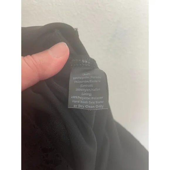 Windsor Small Lace Halter Maxi Dress Black Plunging Neck Cut Out Back Slit