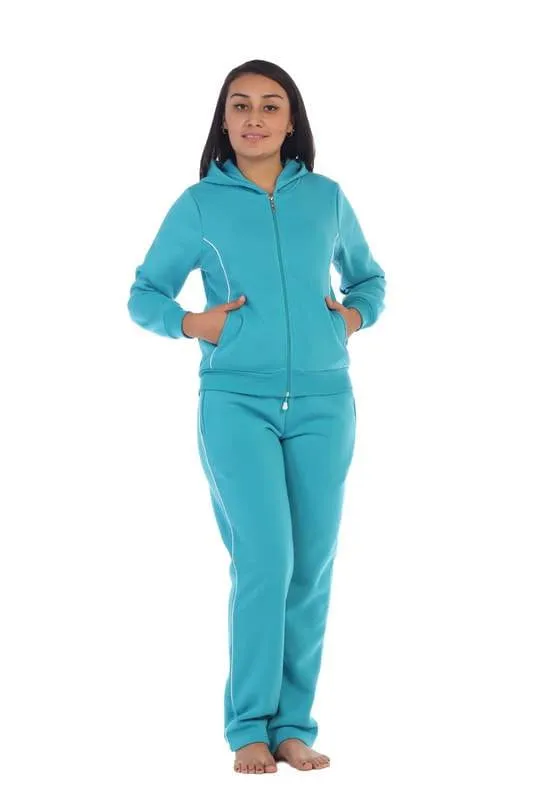 Women's 2 Piece Fleece Matching Tracksuit