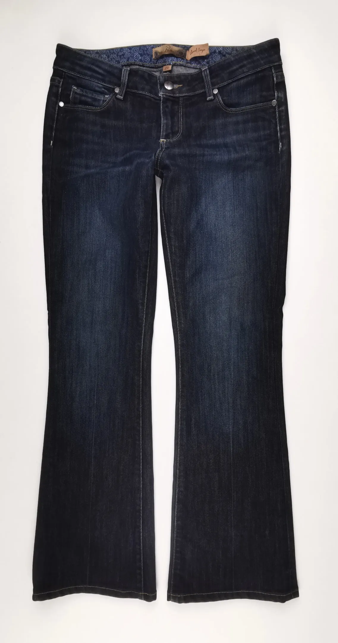 WOMENS SIZE 28/30 - Paige, 'Laurel Canyon' Premium Designer Denim, Low-rise, Bootcut EUC B18