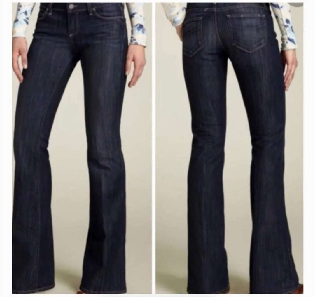 WOMENS SIZE 28/30 - Paige, 'Laurel Canyon' Premium Designer Denim, Low-rise, Bootcut EUC B18