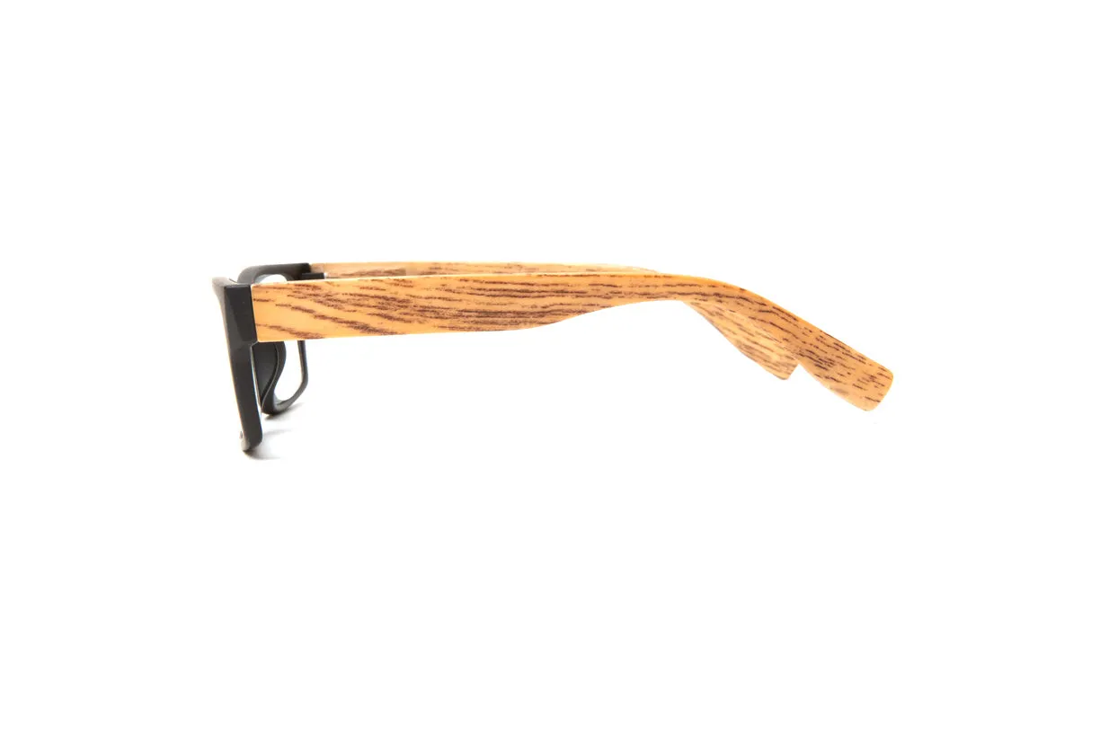 Wynwood Matte Black/ Light Bamboo Reading Glasses